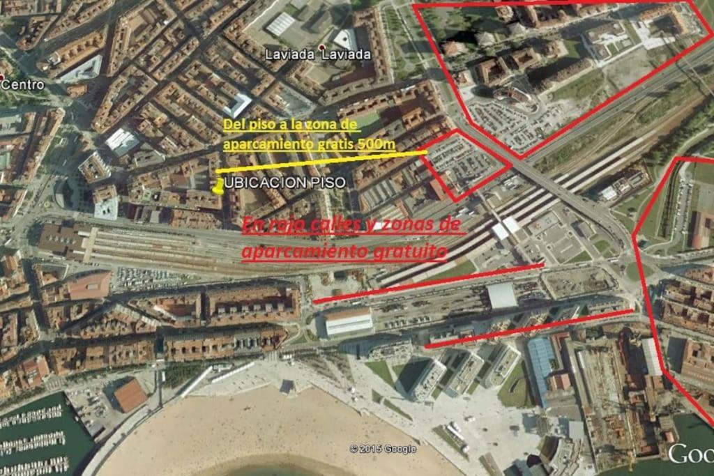 A Un Paso De La Playa, Amplio Apartamento Gijón Kültér fotó