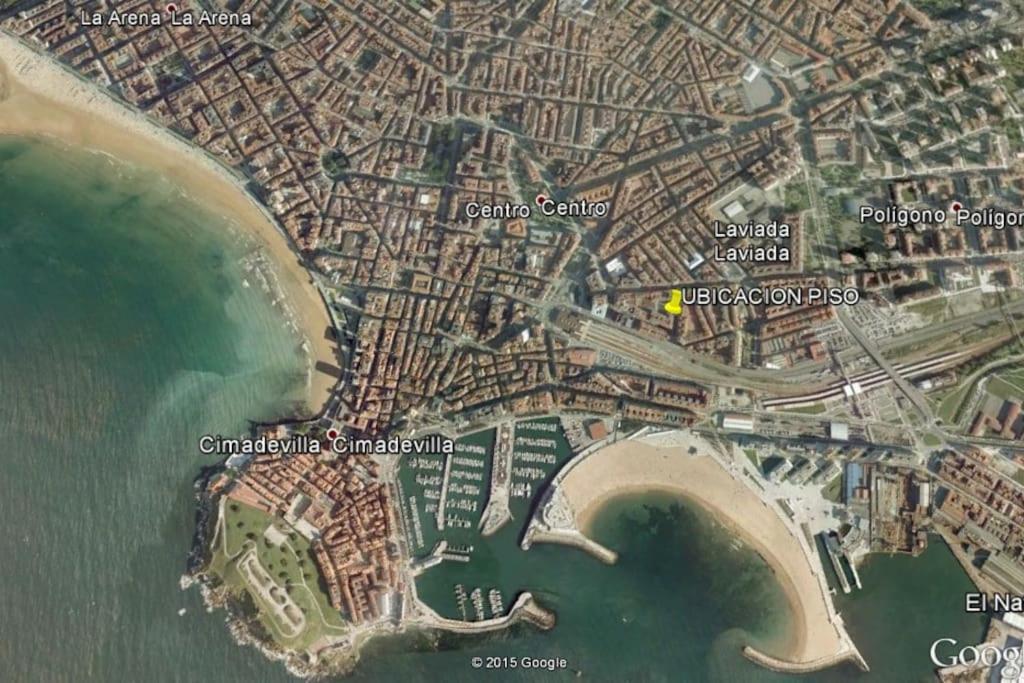 A Un Paso De La Playa, Amplio Apartamento Gijón Kültér fotó